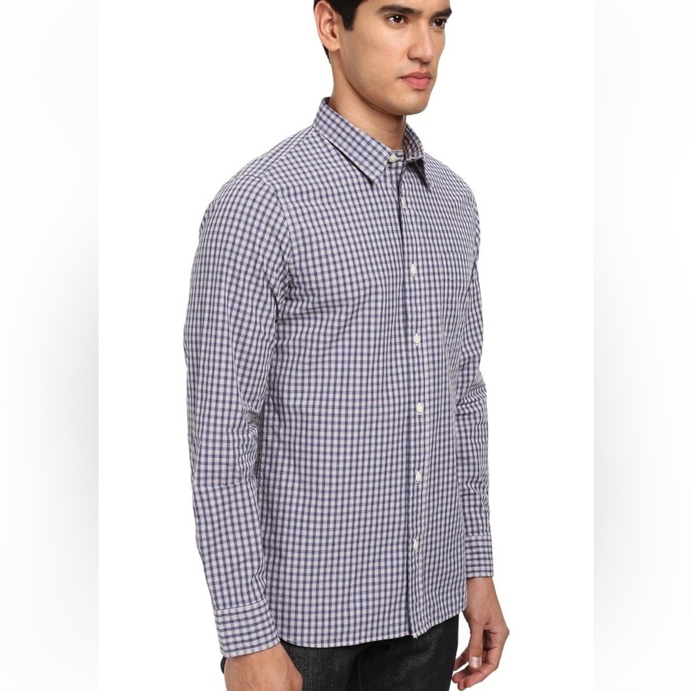 Jack Spade Men's Black and White Checkered Shirt